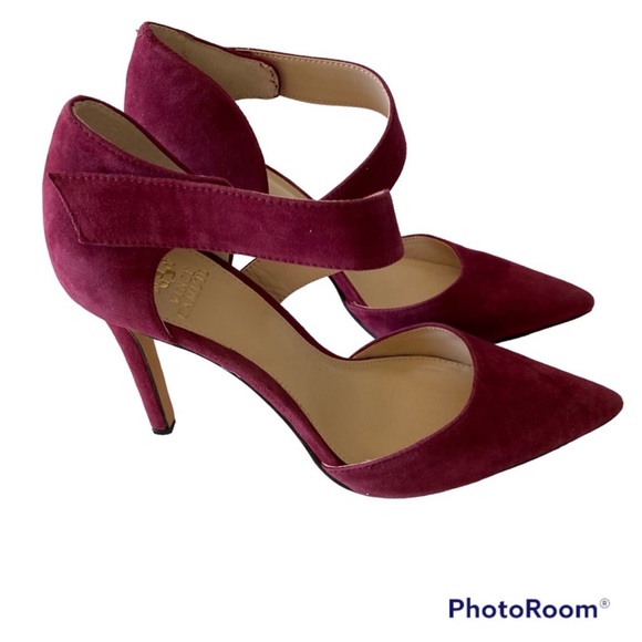 Vince Camuto Carlotte Suede Leather Pointed Toe Pumps - Picture 9 of 13